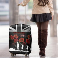 Remembrance Day Luggage Cover Lest We Forget Poppy Flower - Wonder Print Shop
