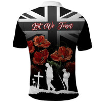 Remembrance Day Polo Shirt Lest We Forget Poppy Flower - Wonder Print Shop