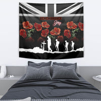 Remembrance Day Tapestry Lest We Forget Poppy Flower - Wonder Print Shop