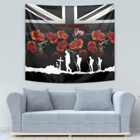 Remembrance Day Tapestry Lest We Forget Poppy Flower - Wonder Print Shop