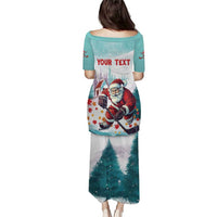 Personalized Canada Santa Playing Hockey Puletasi - Wonder Print Shop