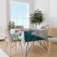 Canada Santa Playing Hockey Tablecloth - Wonder Print Shop