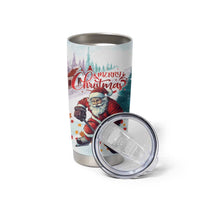 Personalized Canada Santa Playing Hockey Tumbler Cup - Wonder Print Shop