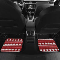 Canada Christmas Car Mats Maple Leaf Pattern - Wonder Print Shop