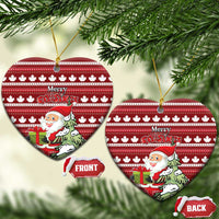 Canada Christmas Ceramic Ornament Maple Leaf Pattern - Wonder Print Shop