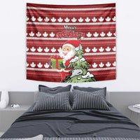 Canada Christmas Tapestry Maple Leaf Pattern - Wonder Print Shop