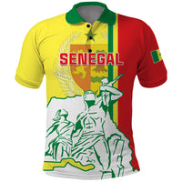 Senegal Independence Day Polo Shirt Un Peuple Un But Une Foi 64th Anniversary - Wonder Print Shop