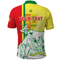 Senegal Independence Day Polo Shirt Un Peuple Un But Une Foi 64th Anniversary - Wonder Print Shop