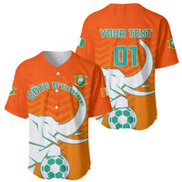 Ivory Coast Football Baseball Jersey Go Les Elephants - Wonder Print Shop