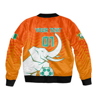 Ivory Coast Football Bomber Jacket Go Les Elephants - Wonder Print Shop