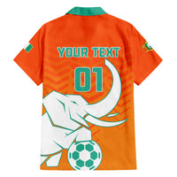 Ivory Coast Football Family Matching Long Sleeve Bodycon Dress and Hawaiian Shirt Go Les Elephants - Wonder Print Shop
