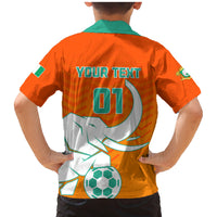 Ivory Coast Football Family Matching Mermaid Dress and Hawaiian Shirt Go Les Elephants - Wonder Print Shop