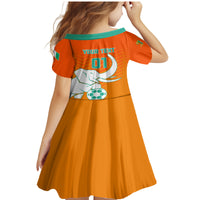Ivory Coast Football Family Matching Mermaid Dress and Hawaiian Shirt Go Les Elephants - Wonder Print Shop