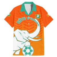 Ivory Coast Football Family Matching Mermaid Dress and Hawaiian Shirt Go Les Elephants - Wonder Print Shop