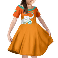 Ivory Coast Football Family Matching Summer Maxi Dress and Hawaiian Shirt Go Les Elephants - Wonder Print Shop