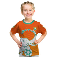 Ivory Coast Football Kid T Shirt Go Les Elephants - Wonder Print Shop