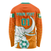 Ivory Coast Football Long Sleeve Shirt Go Les Elephants - Wonder Print Shop