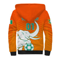 Ivory Coast Football Sherpa Hoodie Go Les Elephants - Wonder Print Shop