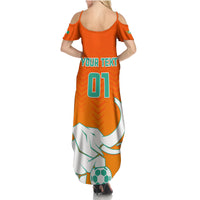 Ivory Coast Football Summer Maxi Dress Go Les Elephants - Wonder Print Shop