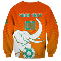 Ivory Coast Football Sweatshirt Go Les Elephants - Wonder Print Shop