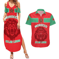 Morocco Football Couples Matching Summer Maxi Dress and Hawaiian Shirt Go The Atlas Lions - Wonder Print Shop