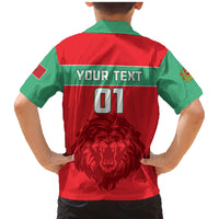 Morocco Football Family Matching Mermaid Dress and Hawaiian Shirt Go The Atlas Lions - Wonder Print Shop