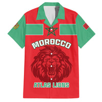 Morocco Football Family Matching Off Shoulder Short Dress and Hawaiian Shirt Go The Atlas Lions - Wonder Print Shop