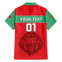 Morocco Football Family Matching Puletasi and Hawaiian Shirt Go The Atlas Lions - Wonder Print Shop
