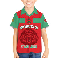 Morocco Football Family Matching Summer Maxi Dress and Hawaiian Shirt Go The Atlas Lions - Wonder Print Shop