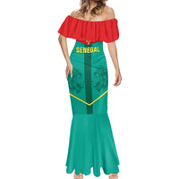Senegal Football Mermaid Dress Go Lions of Teranga - Wonder Print Shop