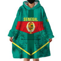 Senegal Football Wearable Blanket Hoodie Go Lions of Teranga - Wonder Print Shop