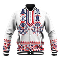 Panama Pollera Traditional Pattern Baseball Jacket