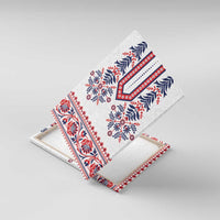 Panama Pollera Traditional Pattern Canvas Wall Art