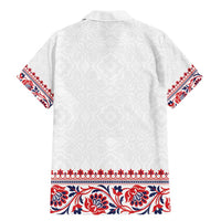 Panama Pollera Traditional Pattern Family Matching Mermaid Dress and Hawaiian Shirt