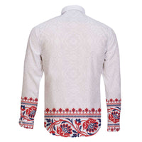 Panama Pollera Traditional Pattern Family Matching Off The Shoulder Long Sleeve Dress and Hawaiian Shirt