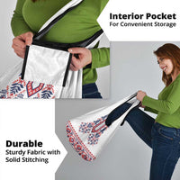 Panama Pollera Traditional Pattern Grocery Bag