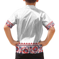 Panama Pollera Traditional Pattern Kid Hawaiian Shirt