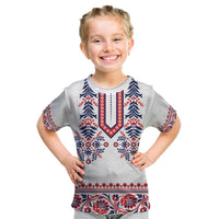 Panama Pollera Traditional Pattern Kid T Shirt