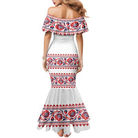 Panama Pollera Traditional Pattern Mermaid Dress