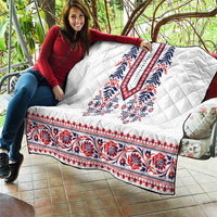 Panama Pollera Traditional Pattern Quilt