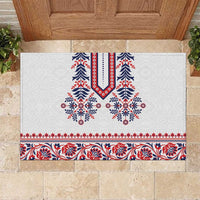 Panama Pollera Traditional Pattern Rubber Doormat
