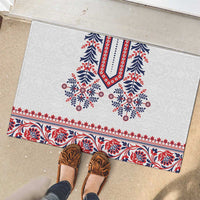 Panama Pollera Traditional Pattern Rubber Doormat