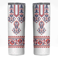 Panama Pollera Traditional Pattern Skinny Tumbler