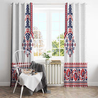 Panama Pollera Traditional Pattern Window Curtain