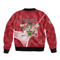 Personalized Canada Ontario Province Bomber Jacket Black Bear Flag Stylized