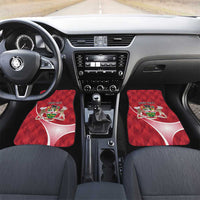 Canada Ontario Province Car Mats Black Bear Flag Stylized