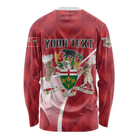 Personalized Canada Ontario Province Long Sleeve Shirt Black Bear Flag Stylized