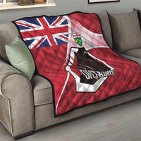 Canada Ontario Province Quilt Black Bear Flag Stylized