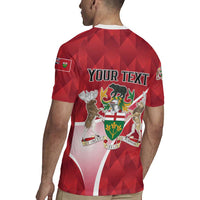 Personalized Canada Ontario Province Rugby Jersey Black Bear Flag Stylized