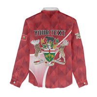 Personalized Canada Ontario Province Women Casual Shirt Black Bear Flag Stylized